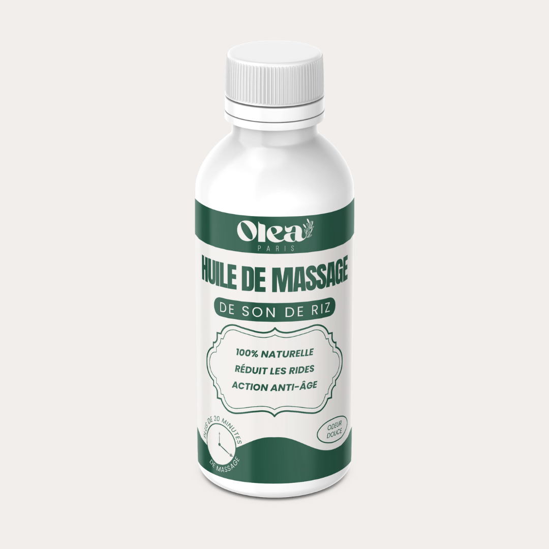 Huile de massage de son de riz