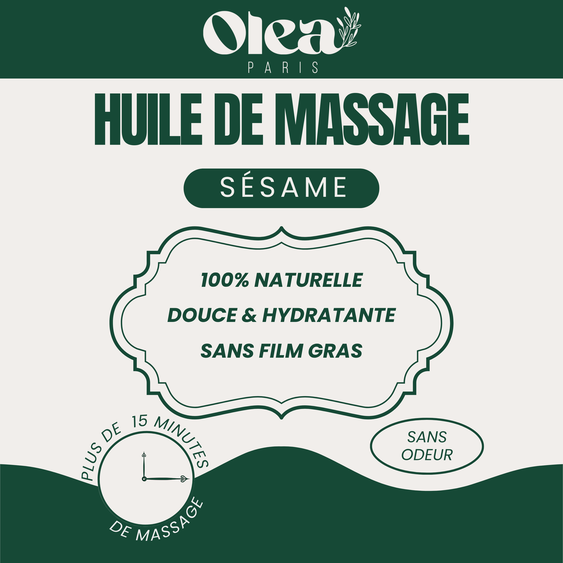 Huile de massage sésame