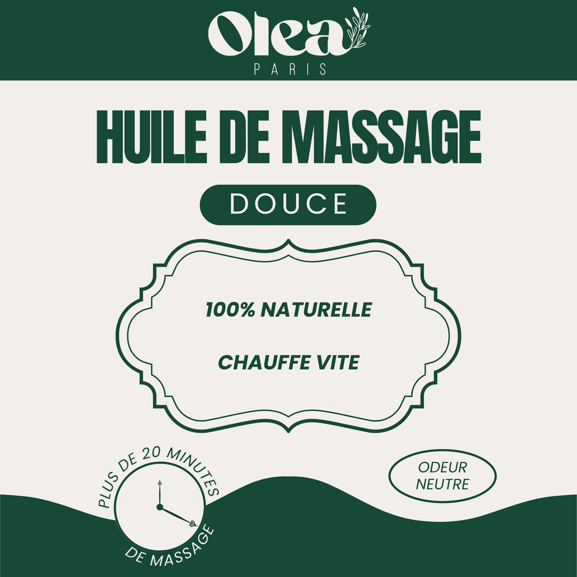 Huile de massage douce